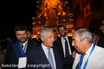 Trasporto della macchina di Santa Rosa - Dies Natalis - Antonio Tajani