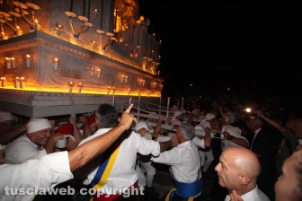 Trasporto della macchina di Santa Rosa - Dies Natalis - I facchini
