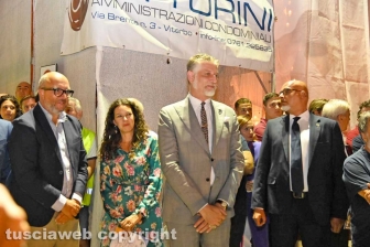 Trasporto di Eterna, la minimacchina di Santa Rosa del centro storico - Il ministro della Cultura Alessandro Giuli
