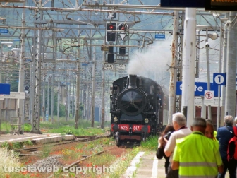 Il treno a vapore a Orte