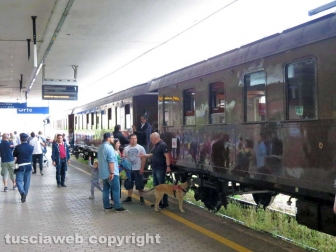 Il treno a vapore a Orte