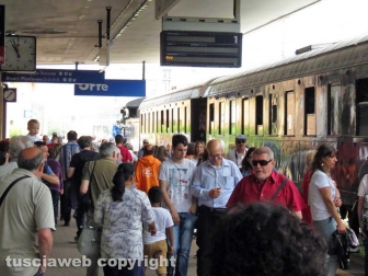 Il treno a vapore a Orte