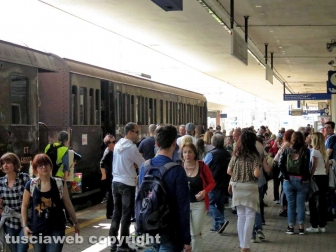 Il treno a vapore a Orte