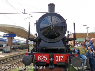 Il treno a vapore a Orte