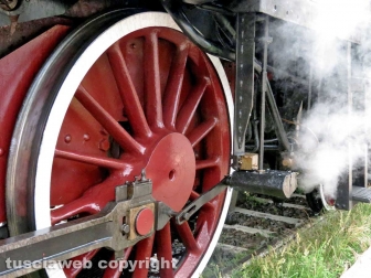 Il treno a vapore a Orte