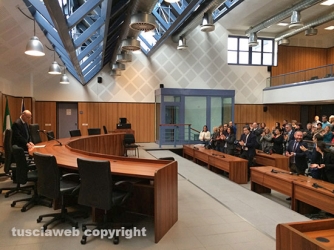 Il tribunale saluta il suo presidente Maurizio Pacioni, che si avvia alla pensione