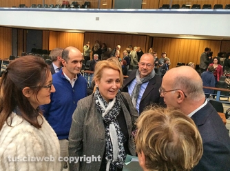 Il saluto dei pm Paola Conti, Chiara Capezzuto e Stefano D\'Arma