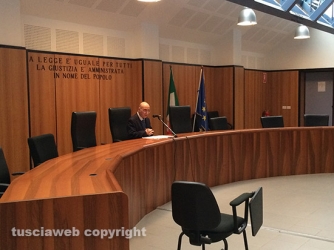 Il presidente del tribunale Maurizio Pacioni