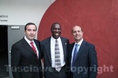 Vignati e Ferri con James Littlejohn, presidente Rotary Monarch Beach e Boys & Girls clubs