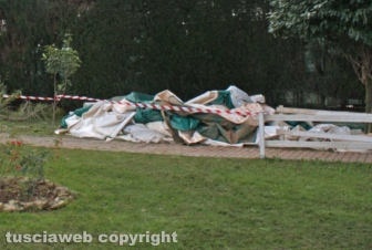 Maltempo - Viterbo - Le strutture del Tennis Club danneggiate dal vento