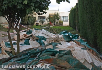 Maltempo - Viterbo - Le strutture del Tennis Club danneggiate dal vento