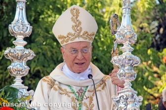 Viterbo - Patto d'amore con la madonna della Quercia - Il vescovo Lino Fumagalli