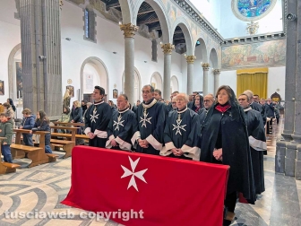 Viterbo - La messa prenatalizia alla basilica della Quercia