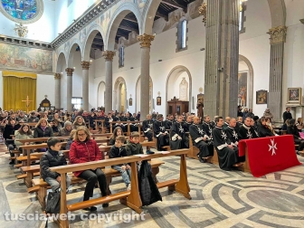 Viterbo - La messa prenatalizia alla basilica della Quercia