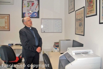 Il vescovo Orazio Francesco Piazza in visita a Tusciaweb