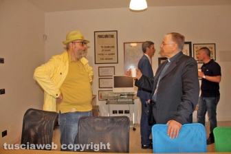 Il vescovo Orazio Francesco Piazza in visita a Tusciaweb