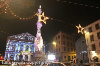 Il video mapping sul teatro dell'Unione