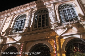 Il video mapping sul teatro dell'Unione