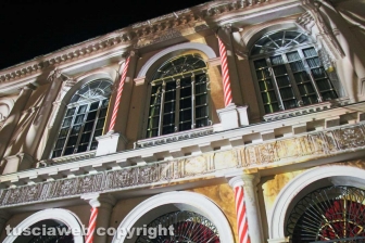 Il video mapping sul teatro dell'Unione