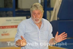 Coach Cipriani durante la gara