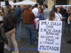 Imu, la Destra in piazza