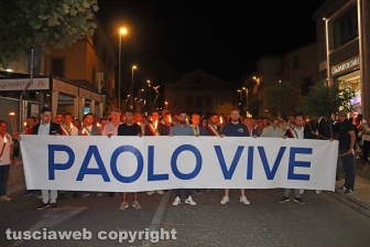 Viterbo - La fiaccolata in onore di Borsellino