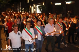 Viterbo - La fiaccolata in onore di Borsellino