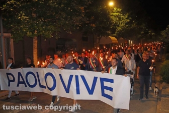 Viterbo - La fiaccolata in onore di Borsellino