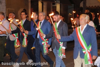 Viterbo - La fiaccolata in onore di Borsellino