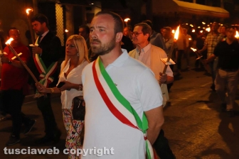 Viterbo - La fiaccolata in onore di Borsellino