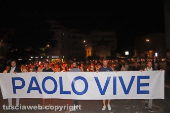 Viterbo - La fiaccolata in onore di Borsellino