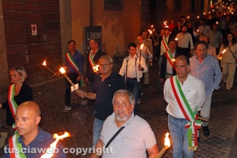Viterbo - La fiaccolata in onore di Borsellino