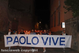Viterbo - La fiaccolata in onore di Borsellino