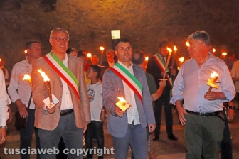 Viterbo - La fiaccolata in onore di Borsellino