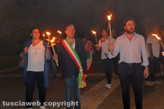 Viterbo - La fiaccolata in onore di Borsellino