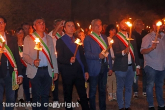 Viterbo - La fiaccolata in onore di Borsellino