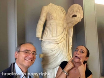 Fabrizio Viti e Barbara Bastianini al museo