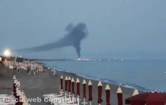 Albergo in fiamme a Montalto