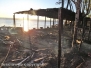 In fiamme ristorante sul lago