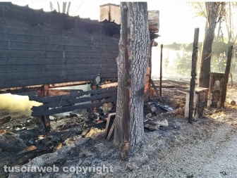 Montefiascone - In fiamme ristorante sul lago