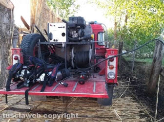 Montefiascone - In fiamme ristorante sul lago