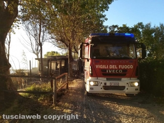 Montefiascone - In fiamme ristorante sul lago