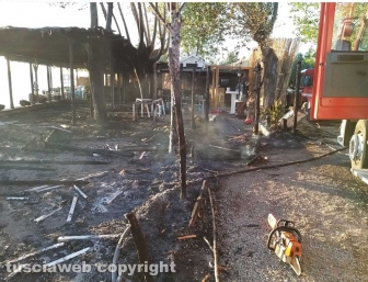 Montefiascone - In fiamme ristorante sul lago