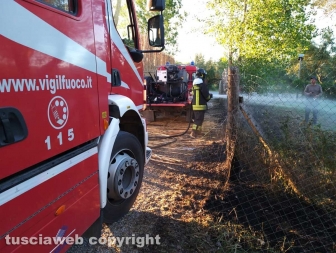 Montefiascone - In fiamme ristorante sul lago