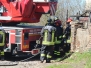 In fiamme vecchio casale a Mazzocchio