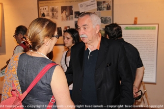 Ugo Sposetti all\'inaugurazione della mostra dedicata a Sorbini