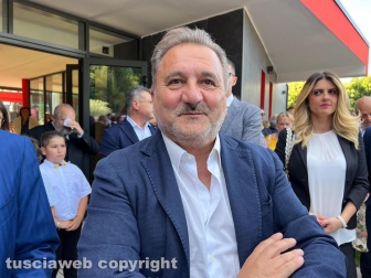 Capranica- Enrico Panunzi all'inaugurazione del centro civico Piersanti Mattarella