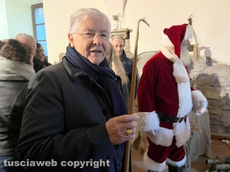 Viterbo - Inaugurazione Christmas Village - Il vescovo Orazio Francesco Piazza