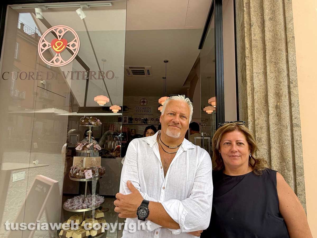 Inaugurazione del Cuore di Viterbo - Roberto Zena e Paola Zena