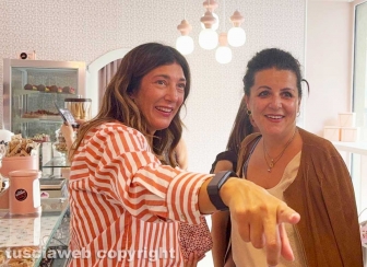 Inaugurazione del Cuore di Viterbo - Martina Campanella e la sindaca Chiara Frontini